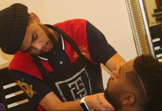 Kenny working on a client